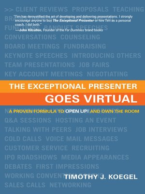 cover image of The Exceptional Presenter Goes Virtual